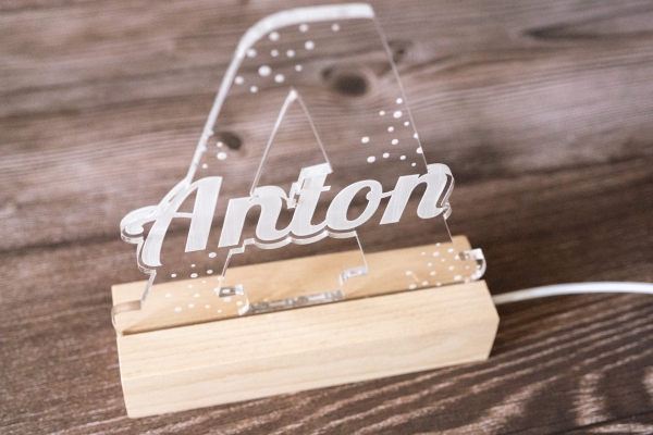 Lampe / Nachtlicht Buchstabe -personalisiert-